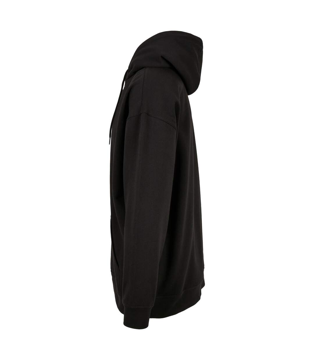 Mens Basic Oversized Hoodie Noir Build Your Brand-3