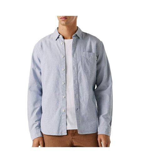 Chemise bleu/blanche homme pepe jeans pm3091209
