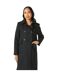 Womens/ladies double-breasted dolly coat black Principles