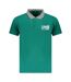Unisex Adult Contrast Striped Striped Neckline Polo Shirt Green Cavalli Class-1