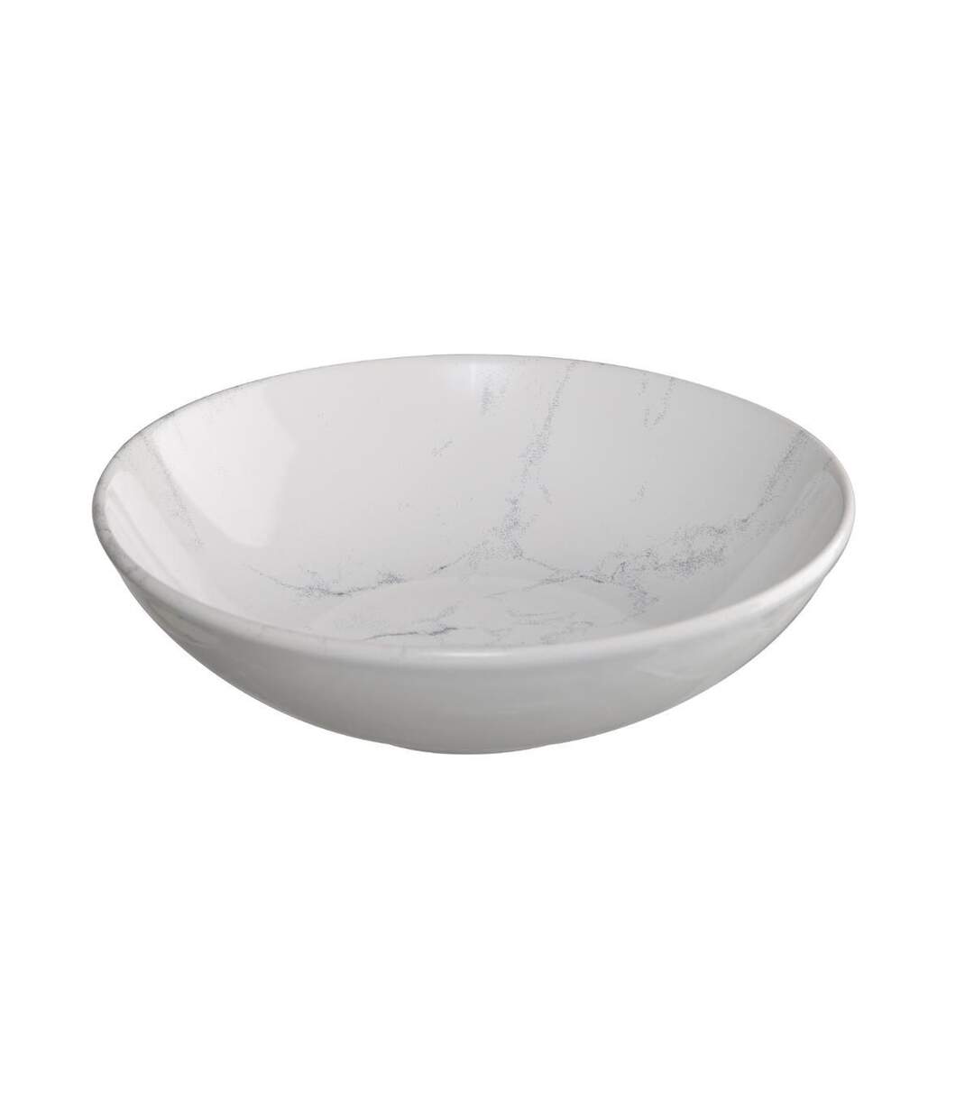 Lot de 6 Assiettes Creuses Geom 20cm Blanc-2