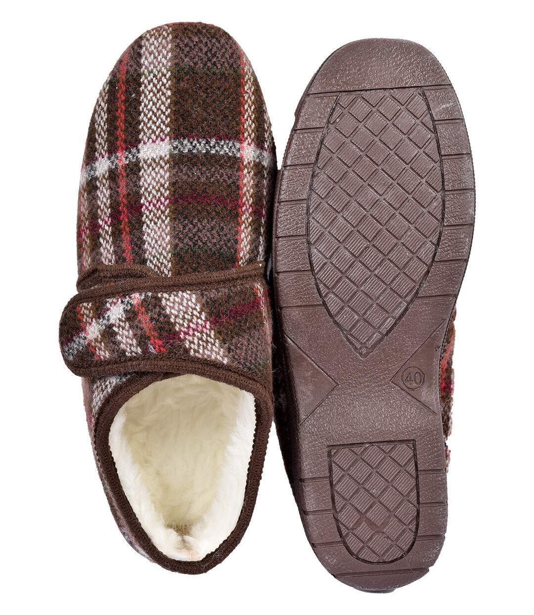 CHARENTAISE Homme Pantoufle PREMIUM 980PANO MARRON-4