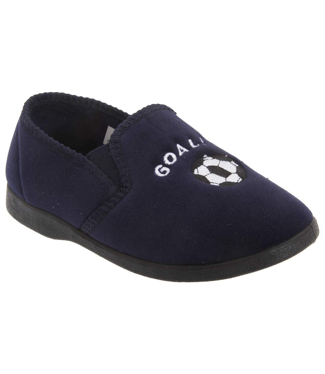 Midfield chaussons fermés à motif football garçon bleu marine Zedzzz-1