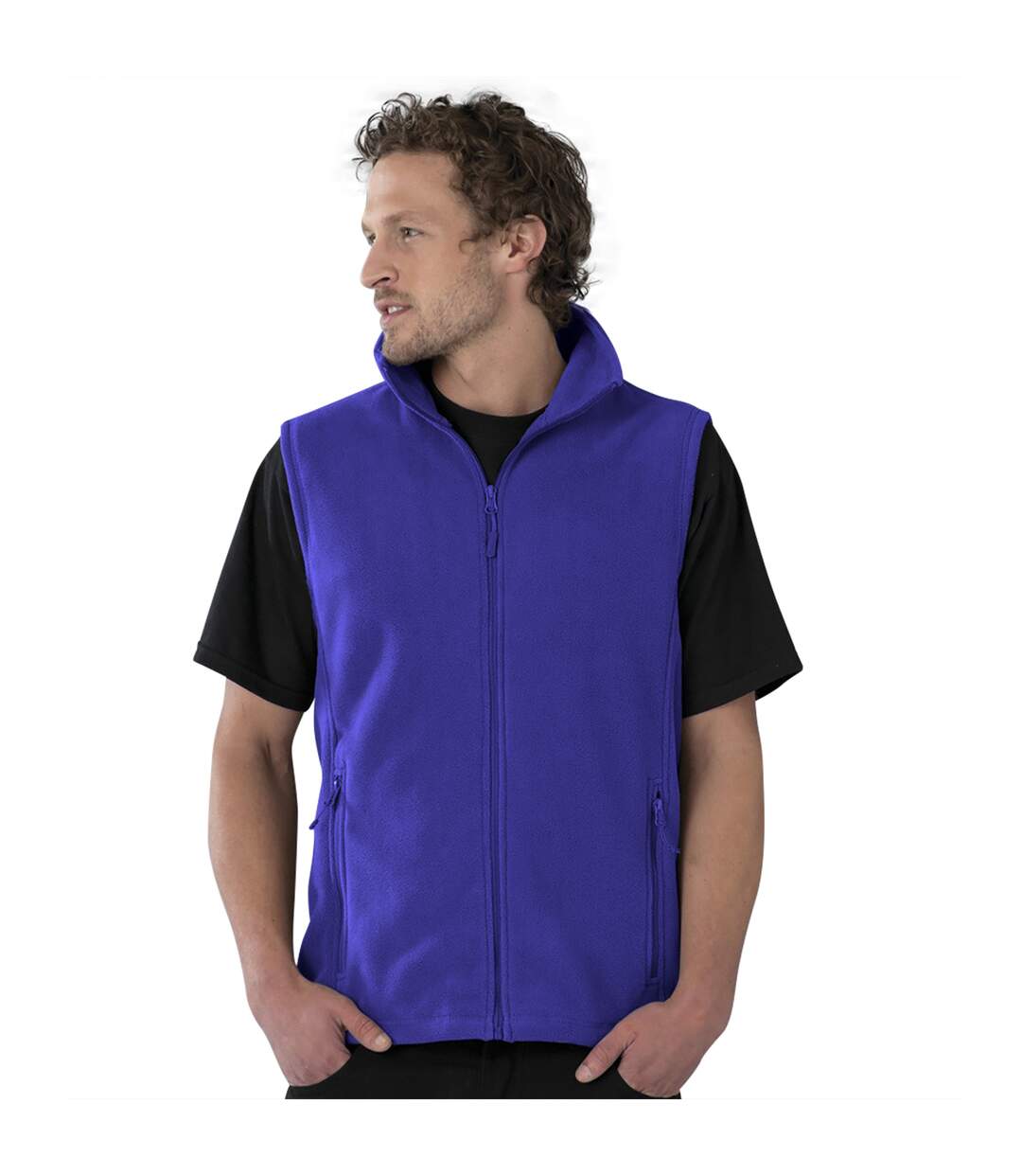 L gilet polaire sans manches homme bleu roi vif Russel