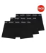 Pack Of 3  Mens Logo Boxer Shorts  Black Hugo-2