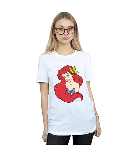 Disney - T-shirt THE LITTLE MERMAID CLOSE UP - Femme (Blanc) - UTBI17736