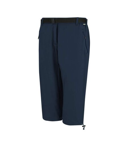 Womens/ladies Xert Stretch Capri Trousers Navy Regatta