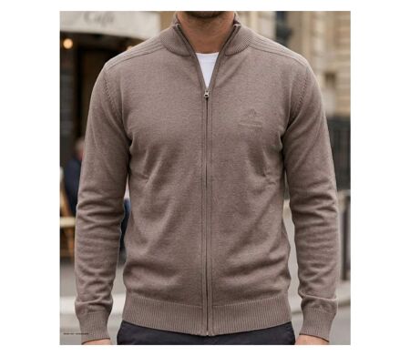 Cardigan zippé homme WINCHESTER CLINTON3 en coton : l'élégance et le confort au quotidien