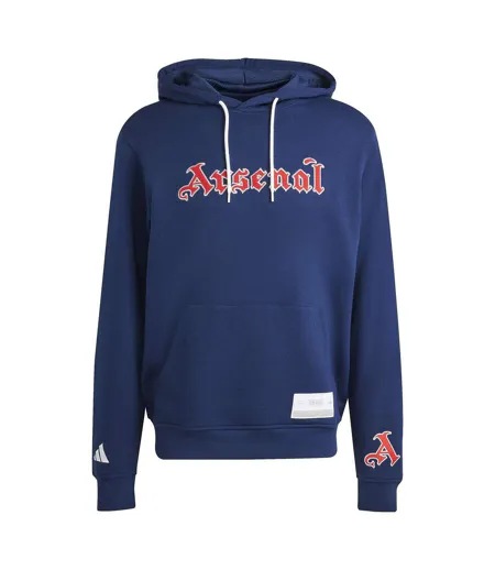 Sweat À Capuche Motif/style Arsenal Fc Homme Bleu Indigo Adidas