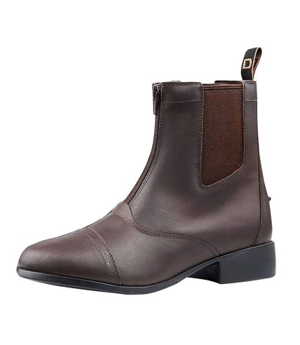 Dublin Mens Elevation Zip Leather Paddock Boots II (Brown) - UTWB868