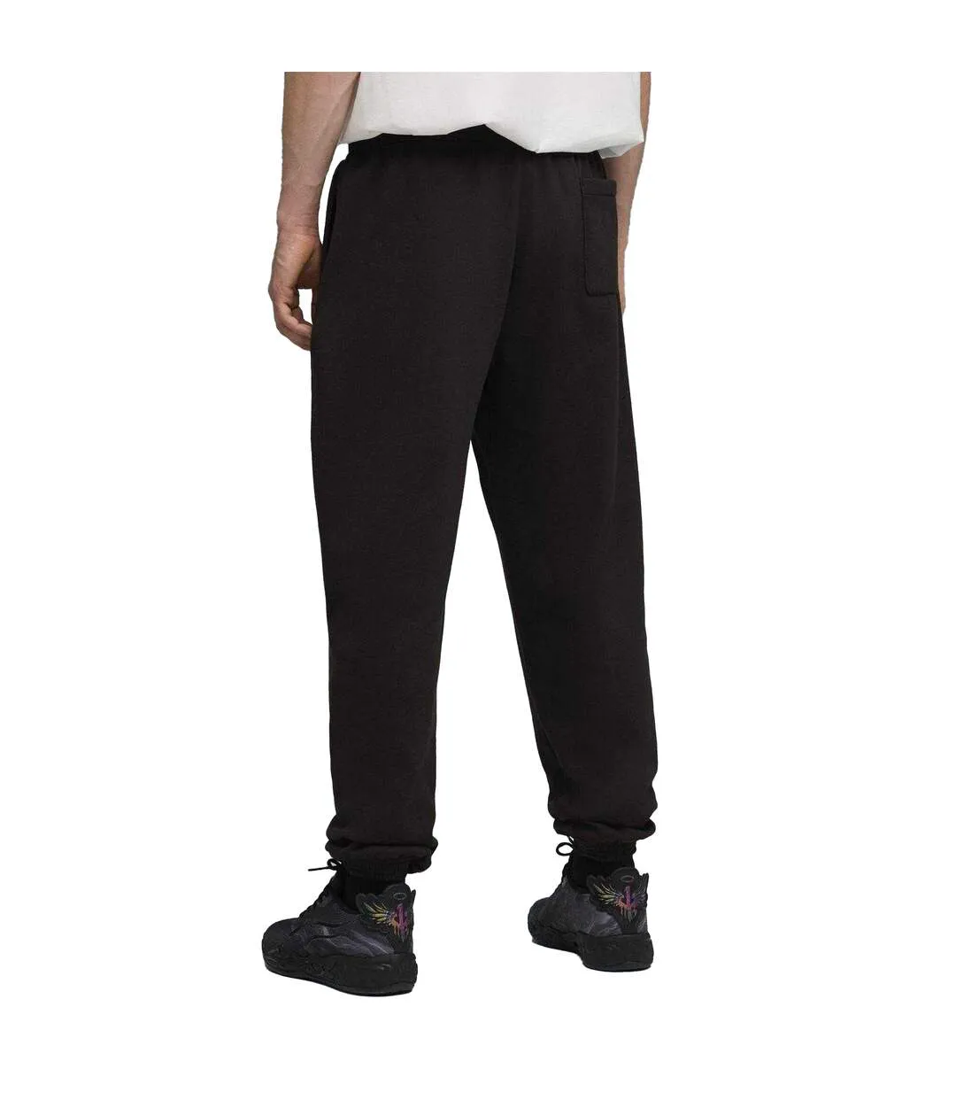 Mens Performance Joggers Black Silver Puma-4