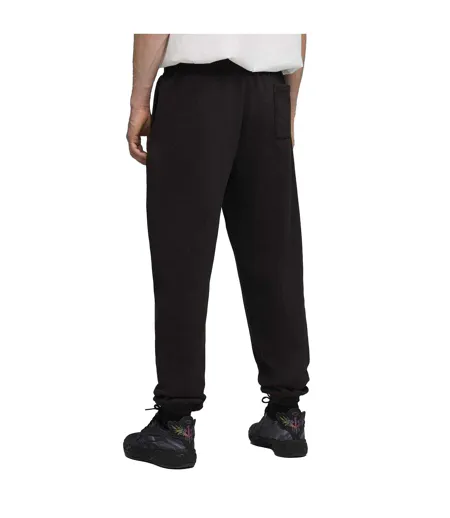 Mens Performance Joggers Black Silver Puma