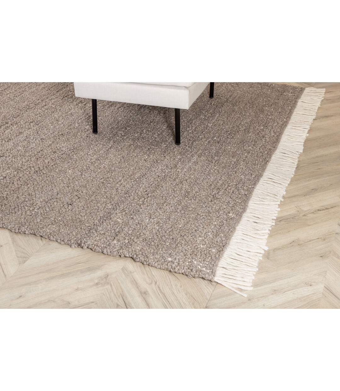 Tapis Déco en Laine Betina 200x300cm Marron-5