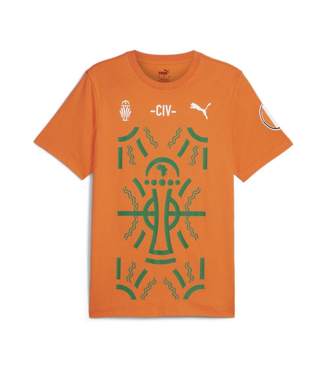 T-Shirt orange homme puma afcon-1