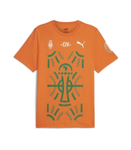 T-Shirt orange homme puma afcon