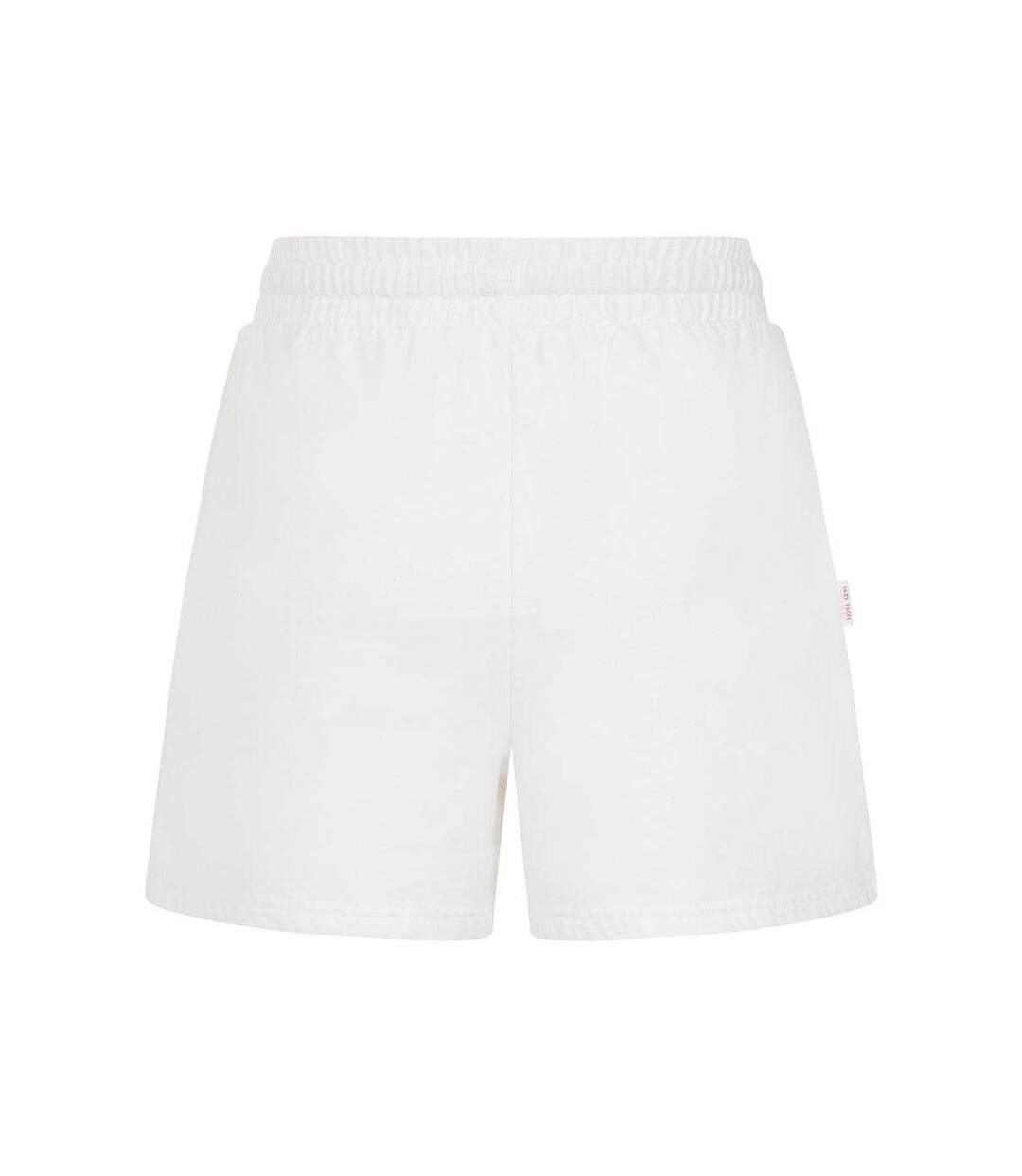 Womens/ladies Jersey Shorts White Lazy Jacks-2