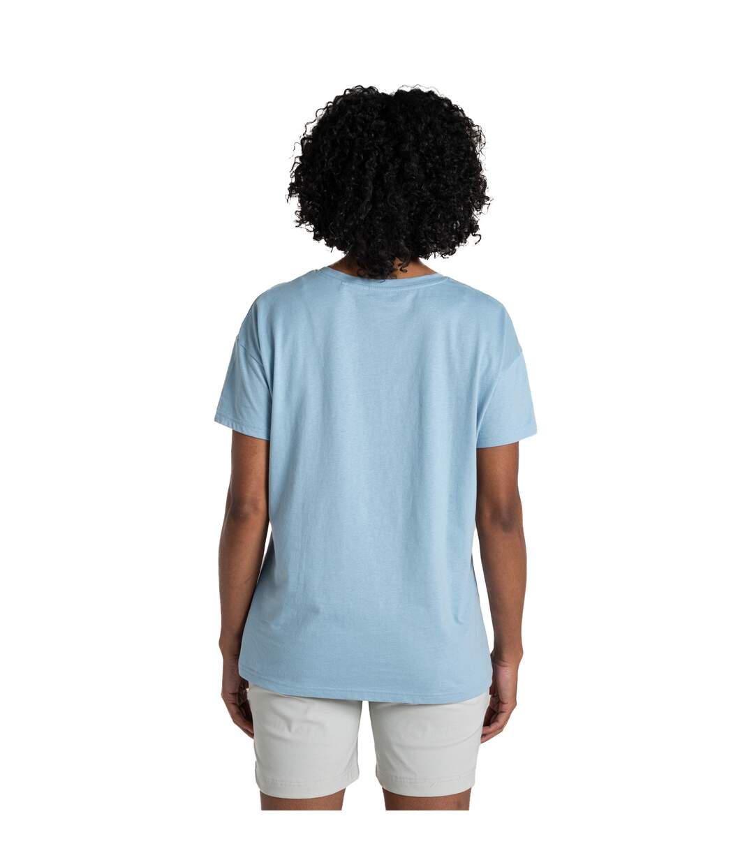 T-shirt Manches Courtes Motif/style Citron Yago Femme Bleu Pâle Imprimé Craghoppers-3