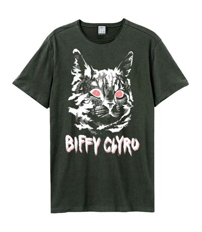 T-shirt black cat adulte charbon Amplified