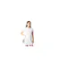 Womens/ladies Button Slim Mini Dress White Muse-1