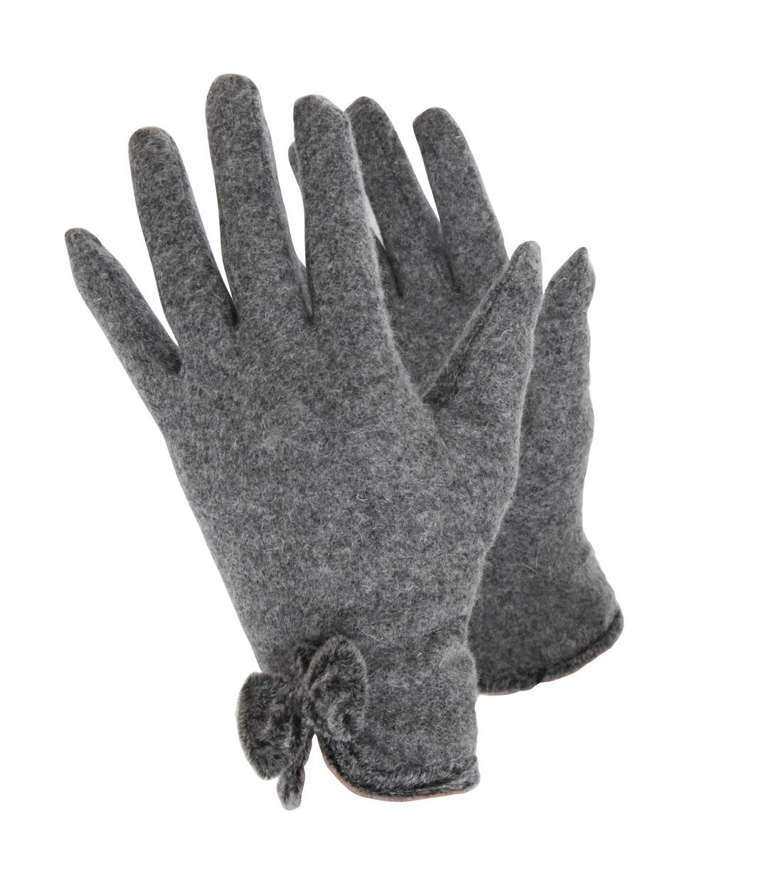 Gants en laine pour femme gris Handy