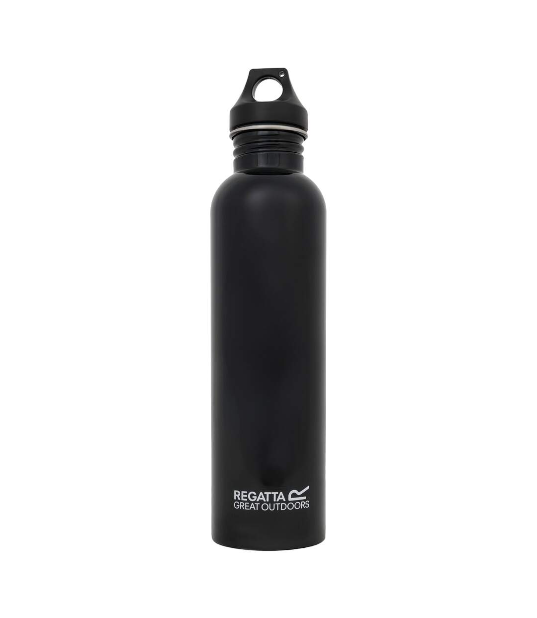 Stainless steel 1l water bottle one size black Regatta-1