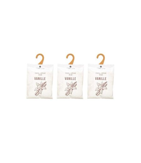 Lot de 3 Cintres Parfumés Accro 14cm Vanille