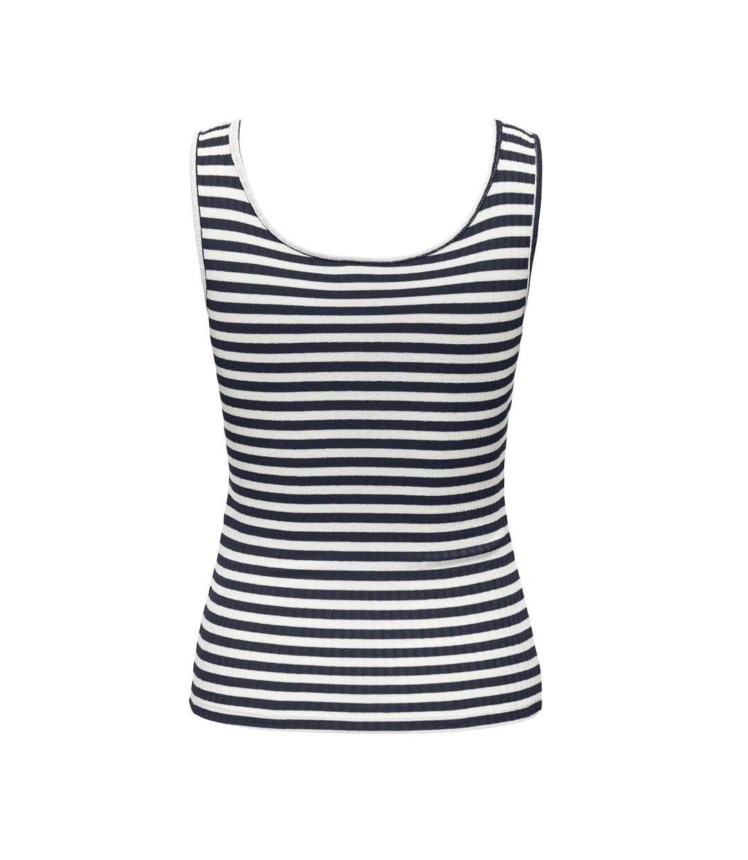 Débardeur marine/blanc à rayures femme jdy fransiska - l-2