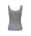 Débardeur marine/blanc à rayures femme jdy fransiska - l-2