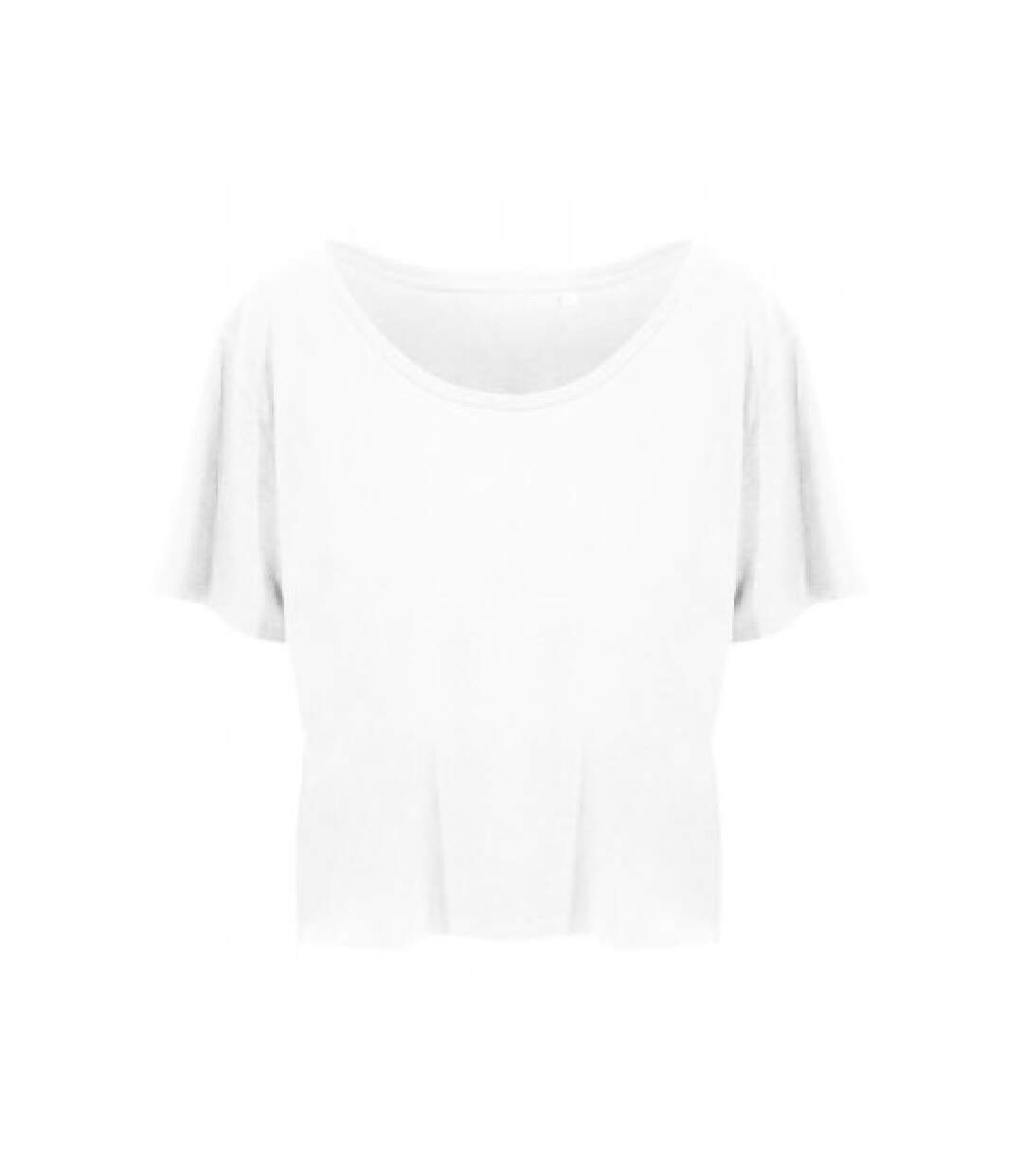 Womens/ladies daintree ecoviscose cropped t-shirt arctic white Ecologie-1