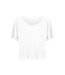 Womens/ladies daintree ecoviscose cropped t-shirt arctic white Ecologie-1