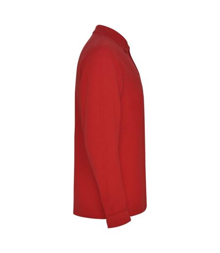 Roly Mens Estrella Long-Sleeved Polo Shirt (Red)