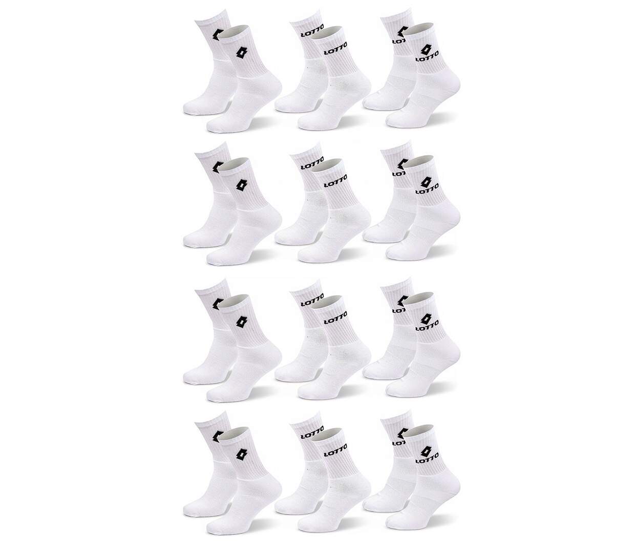 Chaussettes SPORT LOTTO CREW - Pack de 12 Paires-1