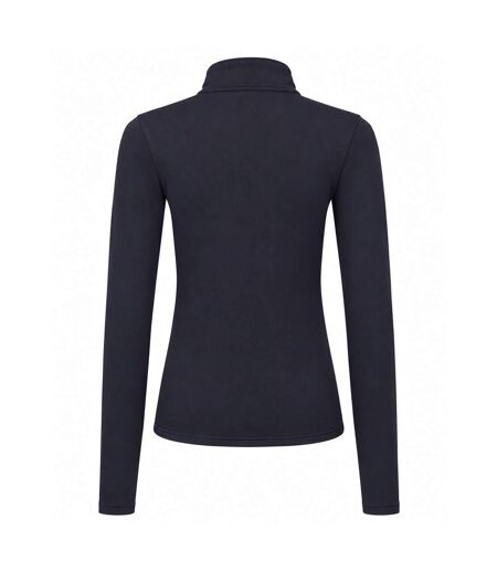 Haut De Sport Manches Longues Sport Femme Bleu Marine Foncé Blanc TriDri