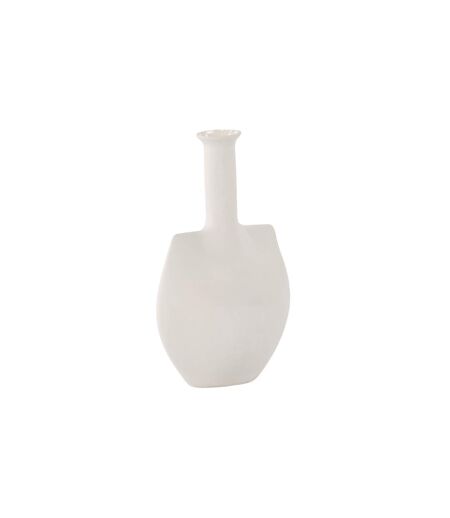 Vase Design en Céramique Madison 22cm Blanc Cassé
