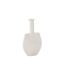Vase Design en Céramique Madison 22cm Blanc Cassé-1