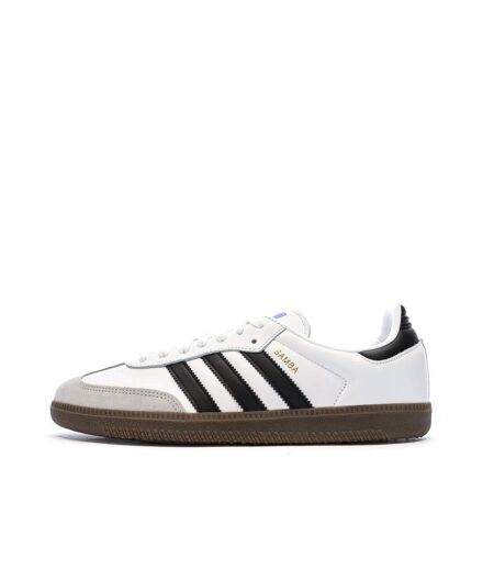 Samba baskets blanches/noires homme adidas