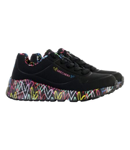 Basket Basse à Lacets Skechers Juniors Uno Lite-Lovely Luv