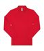Polo manches longues- Homme - PU425 - rouge