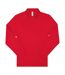 Polo manches longues- Homme - PU425 - rouge-2