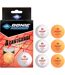 Pack of 6  3-star avantgarde table tennis balls  one size white/red/yellow Donic-Schildkroet-2