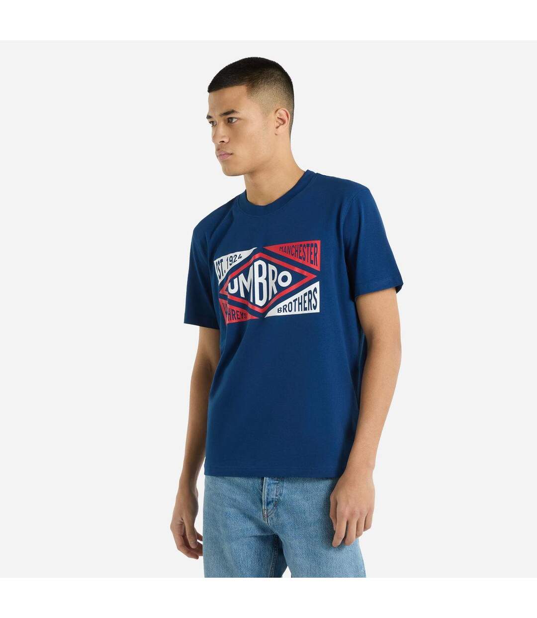 Mens origins t-shirt estate blue Umbro