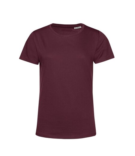 Womens/ladies Inspire E150 T-shirt Burgundy B&C