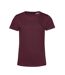 Womens/ladies Inspire E150 T-shirt Burgundy B&C-1