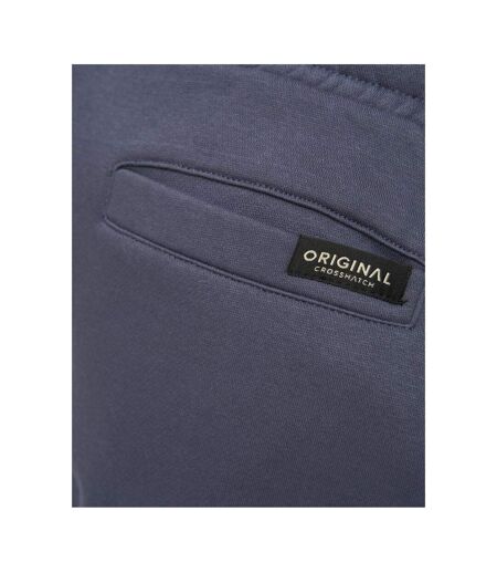 Mens Crufton Jogging Bottoms Navy Crosshatch