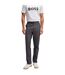 Mens Kane Straight Trousers Dark Blue Boss-1