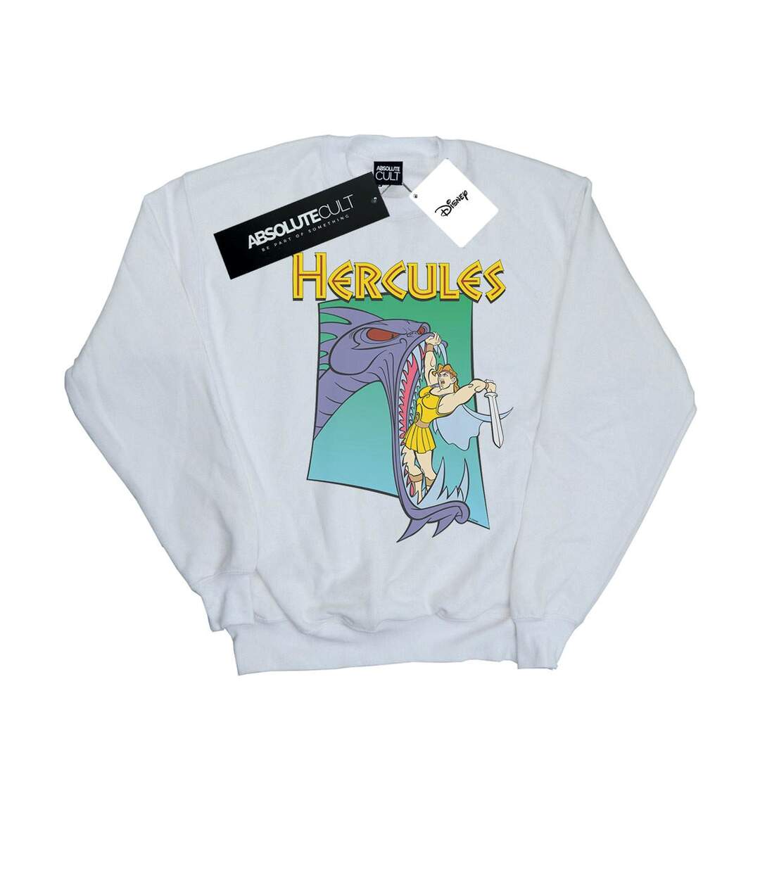 Disney - Sweat HERCULES HYDRA FIGHT - Femme (Blanc) - UTBI13422-1