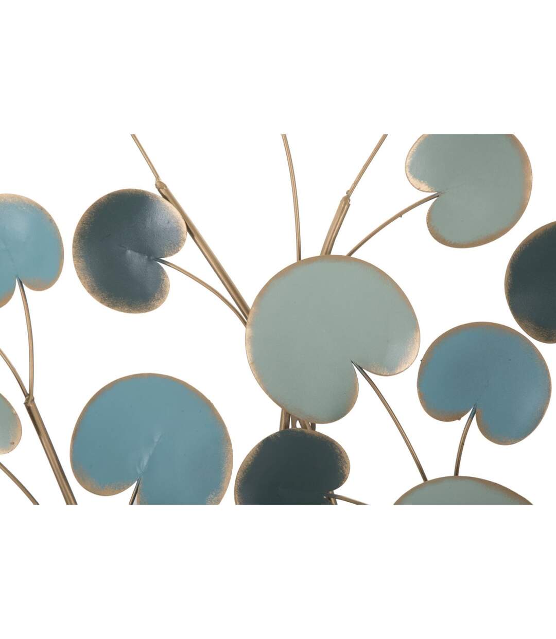 Décoration Murale en Métal Pommier 90cm Bleu-4