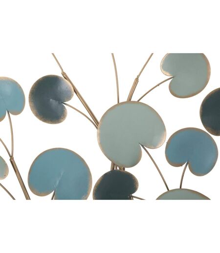 Décoration Murale en Métal Pommier 90cm Bleu