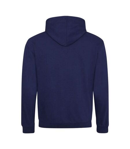Sweat À Capuche Varsity Adulte Bleu Marine Oxford Jaune Awdis