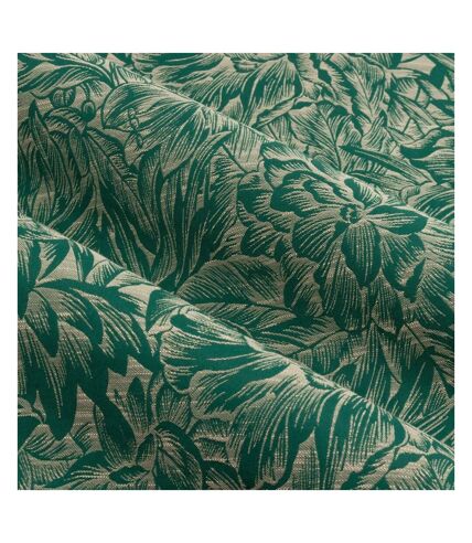 Nature grantley jacquard pencil pleat curtains 117cm x 137cm emerald Wylder